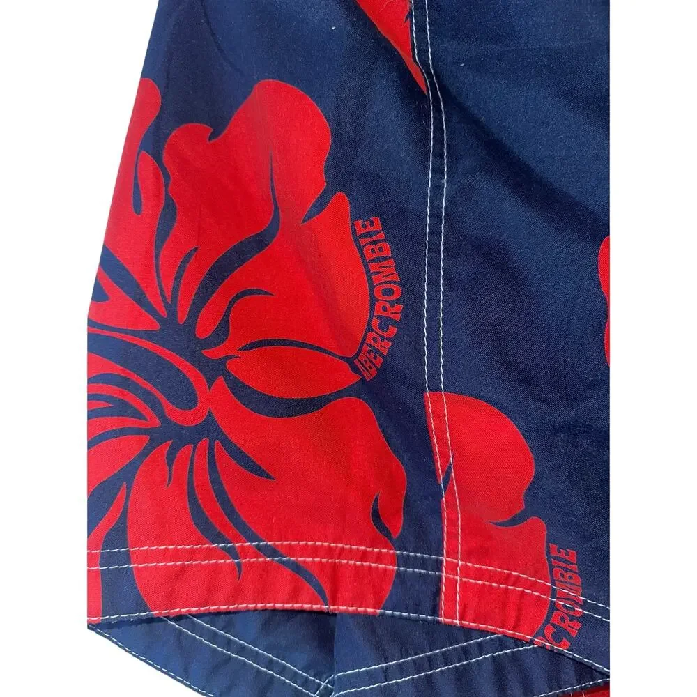 Vintage Y2K Abercrombie & Fitch Hawaiian Floral Board Shorts Men’s Size 40 Swim